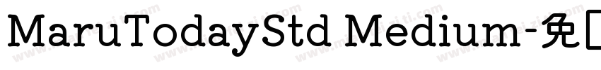 MaruTodayStd Medium字体转换